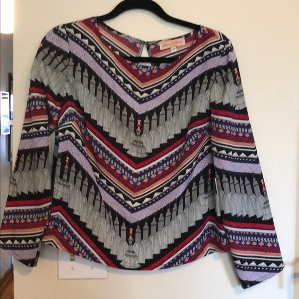 Mara Hoffman long sleeve open back top